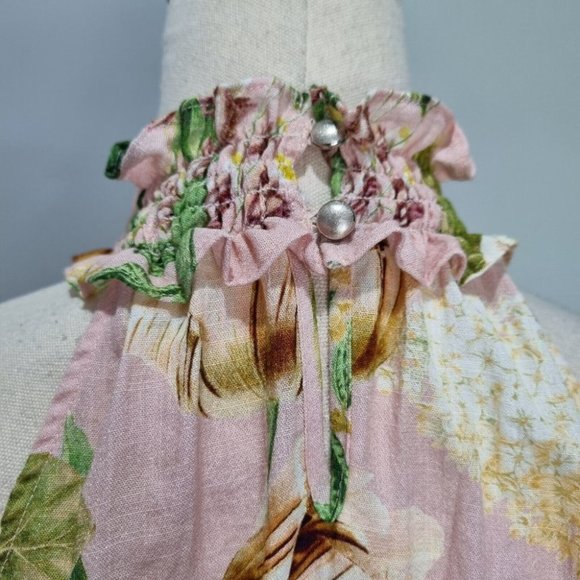 Sheike Multicolour Floral Sleeveless Halter Neck Top Size 10 - Picture 5 of 6